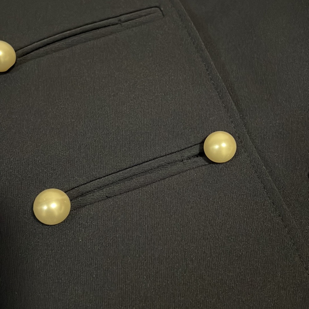 Pink Tartan Navy Peacoat - Picture 6 of 6